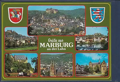 Wappen AK Grüße aus Marburg an  der Lahn 6.Ansichten 2000