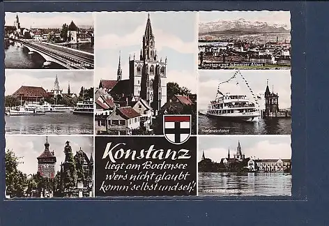 AK Konstanz liegt am Bodensee 7.Ansichten 1960