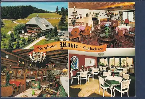 AK Berghotel Mühle Schluchsee 4.Ansichten 1970
