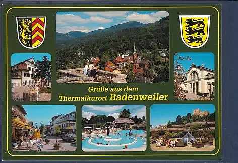 Wappen AK Grüße aus dem Thermalkurort Badenweiler 6.Ansichten 2000