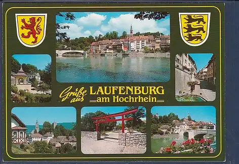 Wappen AK Grüße aus Laufenburg am Hochrhein 6.Ansichten 2000