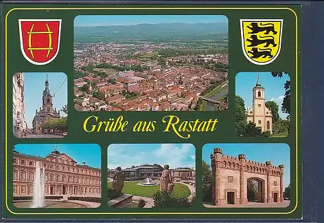 Wappen AK Grüße aus Rastatt 6.Ansichten 2000