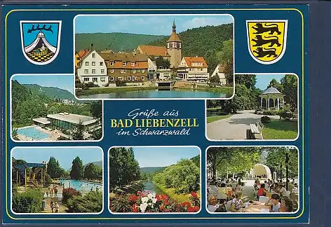Wappen AK Grüße aus Bad Liebenzell im Schwarzwald 6.Ansichten 2000