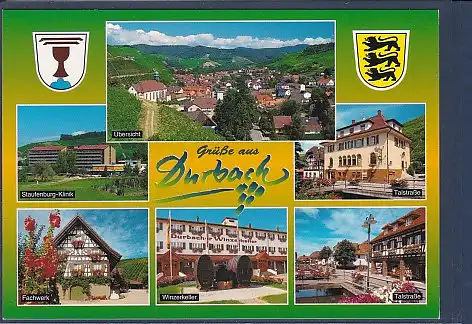 Wappen AK Grüße aus Durbach 6.Ansichten 2000