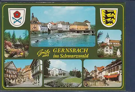 Wappen AK Grüße aus Gernsbach im Schwarzwald 6.Ansichten 2000