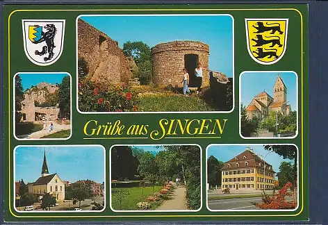 Wappen AK Grüße aus Singen 6.Ansichten 2000