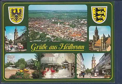 Wappen AK Grüße aus Heilbronn 6.Ansichten 2000