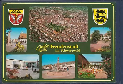 Wappen AK Grüße aus Freudenstadt im Schwarzwald 6.Ansichten 2000