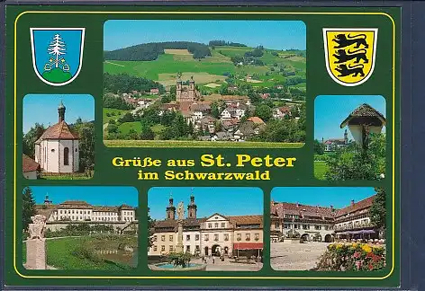 Wappen AK Grüße aus St. Peter im Schwarzwald 6.Ansichten 2000