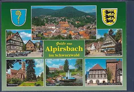 Wappen AK Grüße aus Alpirsbach im Schwarzwald 6.Ansichten 2000