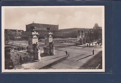AK München Ludwigsbrücke 1930