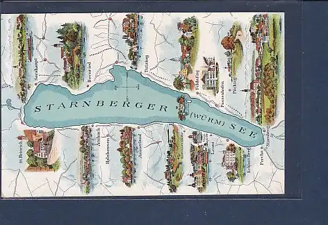 AK Sternberger ( Würm) See 13.Ansichten 1920