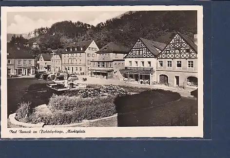 AK Bad Berneck im Fichtelgebirge Marktplatz 1960