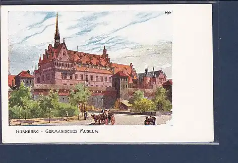 AK Nürnberg Germanisches Museum signiert Kley 1920