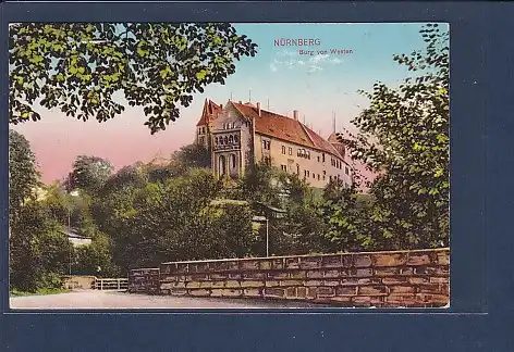 AK Nürnberg Burg von Westen 1920