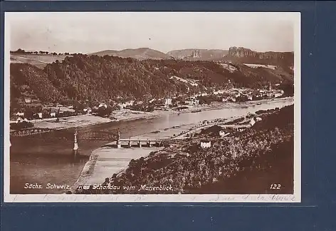 AK Sächs. Schweiz Bad Schandau vom Marienblick 1934