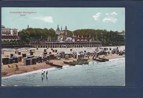 AK Ostseebad Heringsdorf Strand 1912