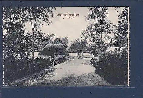 AK Ostseebad Arendsee Bauernhaus 1911