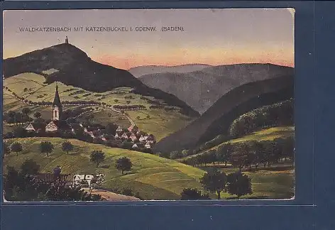 AK Waldkatzenbach mit Katzenbuckel i. Odenw. 1920