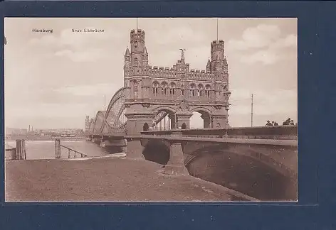 AK Hamburg Neue Elbbrücke 1920