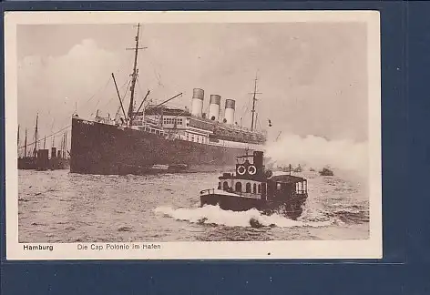 AK Hamburg Die Cap Polonio im Hafen 1930