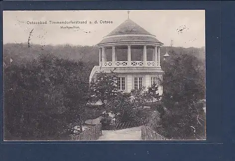 AK Ostseebad Timmendorferstrand Musikpavillon 1913