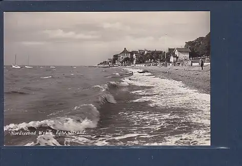 AK Nordseebad Wyk a. Föhr Strand 1937