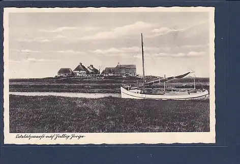 AK Ockelützwarft auf Hallig Hooge 1930
