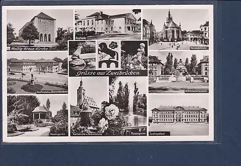 AK Grüsse aus Zweibrücken 11.Ansichten 1960