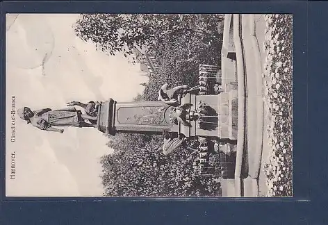 AK Hannover Gänseliesel Brunnen 1911