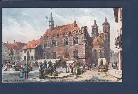 AK Göttingen Rathaus 1908