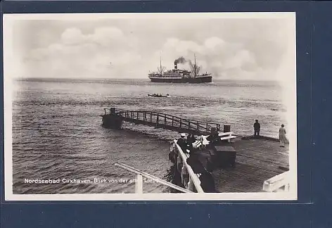 AK Nordseebad Cuxhaven Blick von der alten Liebe 1930