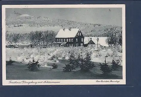 AK Forsthaus Königskrug mit Achtermann 1933