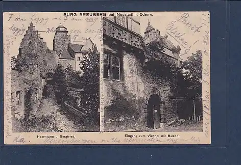 AK Burg Breuberg bei Neustadt i. Odenw. 2.Ansichten 1925