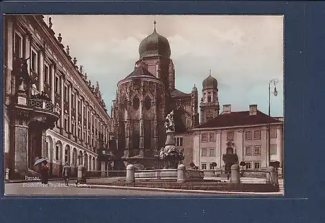 AK Passau Bischöfliche Residenz mit Dom 1930