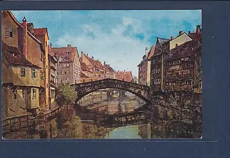 AK Nürnberg Fleischbrücke 1925