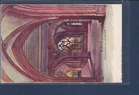 AK Basel Kreuzgang im Münster 1920