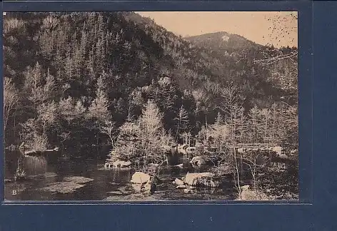 AK The Quiet View of Myozin Pond Reflected the Green Mountains on the Face 1920