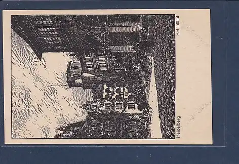 AK Heidelberg Schloßhof 1925