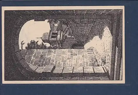 AK Heidelberger Schloß Aufgang vom Burgweg 1925