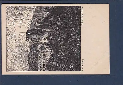 AK Heidelberg Schloß von Osten 1925