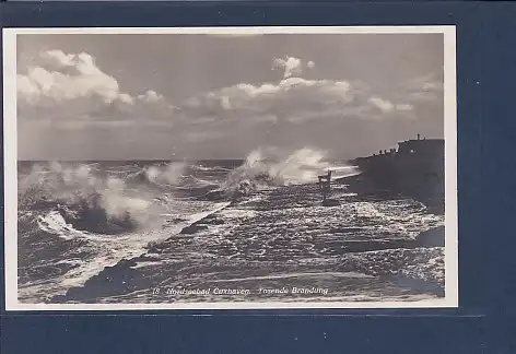 AK Nordseebad Cuxhaven Tosende Brandung 1928