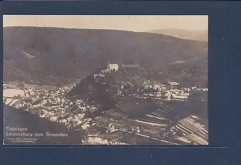 AK Thüringen Schwarzburg vom Trippstein 1921