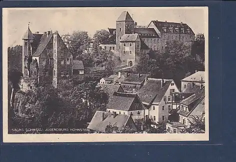 AK Sächs. schweiz Jugendburg Hohnstein 1927
