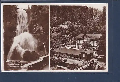 AK Sächs. Schweiz Lichtenhainer Wasserfall 1934