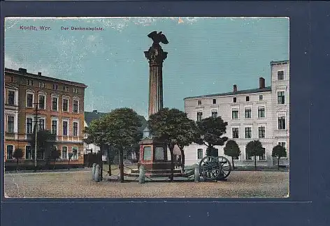 AK Konitz  Wpr. Der Denkmalsplatz 1919