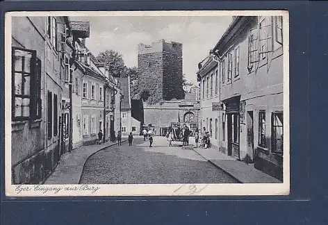 AK Eger  Eingang zur Burg 1940