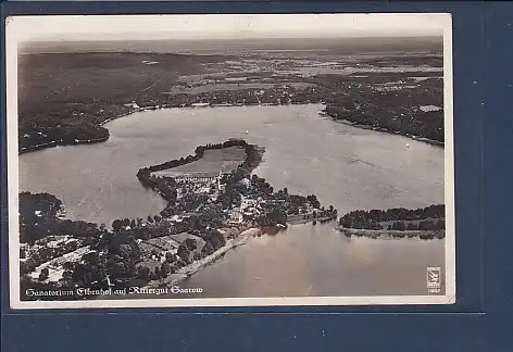 AK Sanatorium Eibenhof auf Rittergut Saarow Luftbild 1940