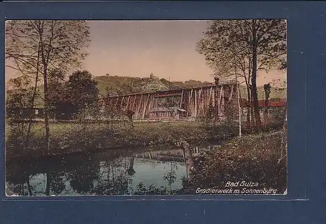 AK Bad Sulza Gradierwerk m. Sonnenburg 1930