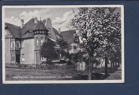 AK Soldbad Bad Sulza Blick auf die Landhäuser Ida und Daheim 1943